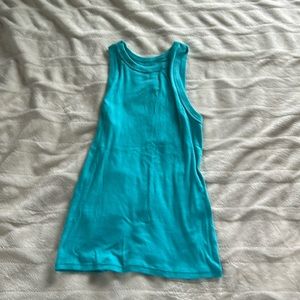 electric blue tank top